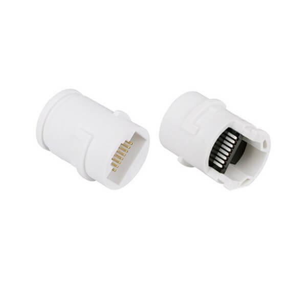 防水RJ45連接器插座RJ網絡接口母座圓形滿P焊線式X2 防水RJ45連接器插座RJ網絡接口母座圓形滿P焊線式X2
