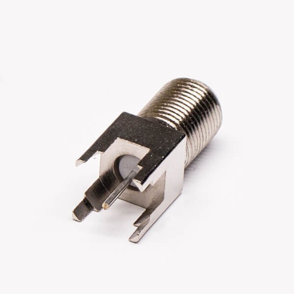 f 型同軸射頻連接器直式穿墻式75歐姆PCB板