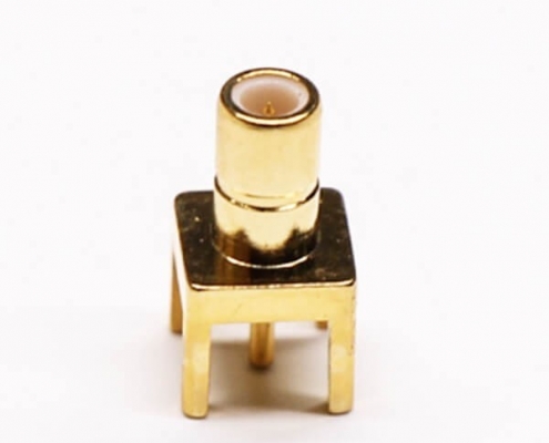SMB射頻同軸連接器插座母頭插穿孔接PCB板