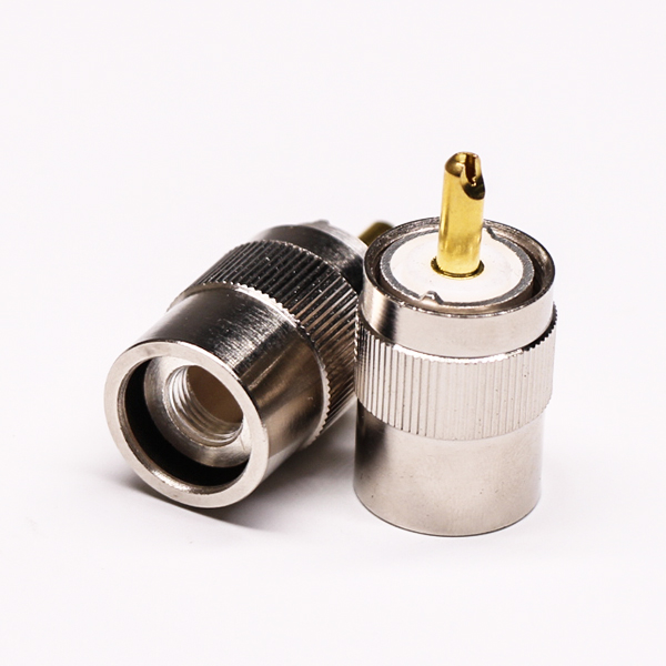 uhf公頭連接器焊接直式接線UHF-SL16-T13