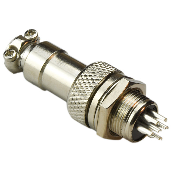 電纜連接器GX12-6P公插座母插頭航空直式連接器5套 電纜連接器GX12-6P公插座母插頭航空直式連接器5套