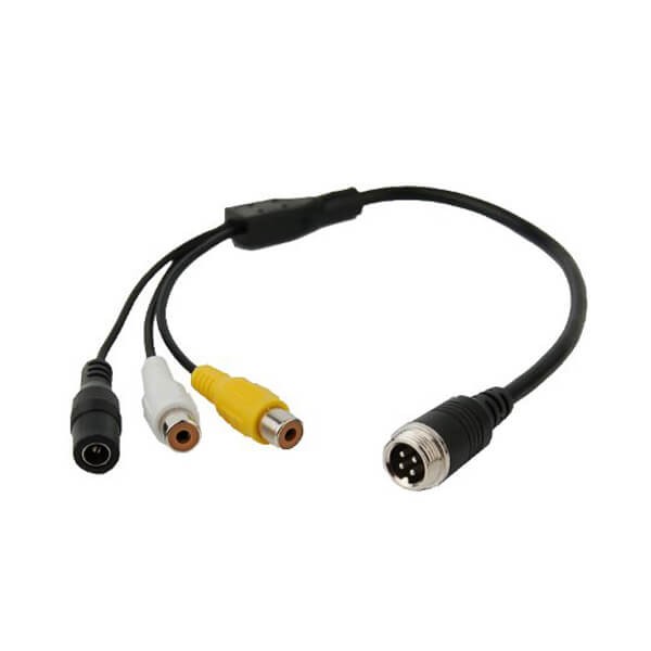 公頭航空線轉RCA DC母頭分流器電源線30CM 公頭航空線轉RCA DC母頭分流器電源線30CM
