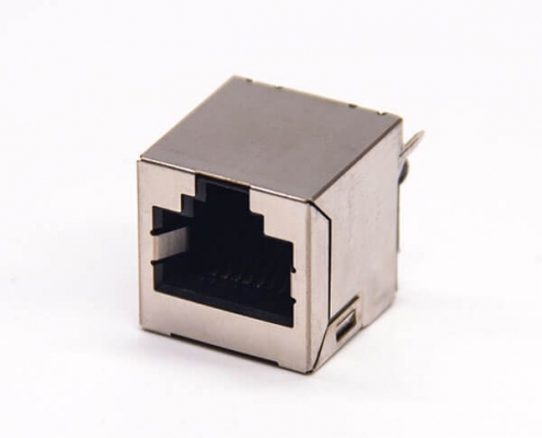 rj45直插8p8c帶屏蔽式插PCB板網絡接口