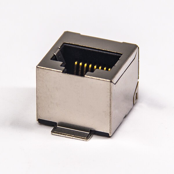 rj45網絡端口180度貼板式接PCB板帶屏蔽不帶濾波 rj45網絡端口180度貼板式接PCB板帶屏蔽不帶濾波
