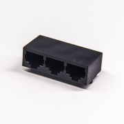 rj45接插件1x3網絡端口母座彎式插PCB板不帶屏蔽不帶燈不帶濾波