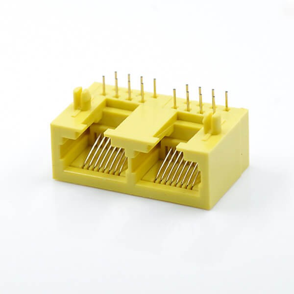 全塑無燈RJ45連接器8p8c彎式插PCB板安裝不帶屏蔽不帶濾波器 全塑無燈RJ45連接器8p8c彎式插PCB板安裝不帶屏蔽不帶濾波器
