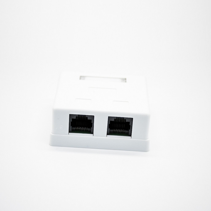 RJ45插座雙口8P8C非屏蔽PCB板安裝CAT6桌面網絡接口 RJ45插座雙口8P8C非屏蔽PCB板安裝CAT6桌面網絡接口