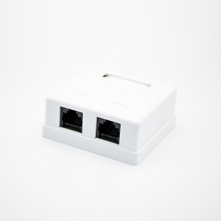 雙口RJ45插座PCB板安裝8P8C非屏蔽超五類桌面網絡接口 雙口RJ45插座PCB板安裝8P8C非屏蔽超五類桌面網絡接口