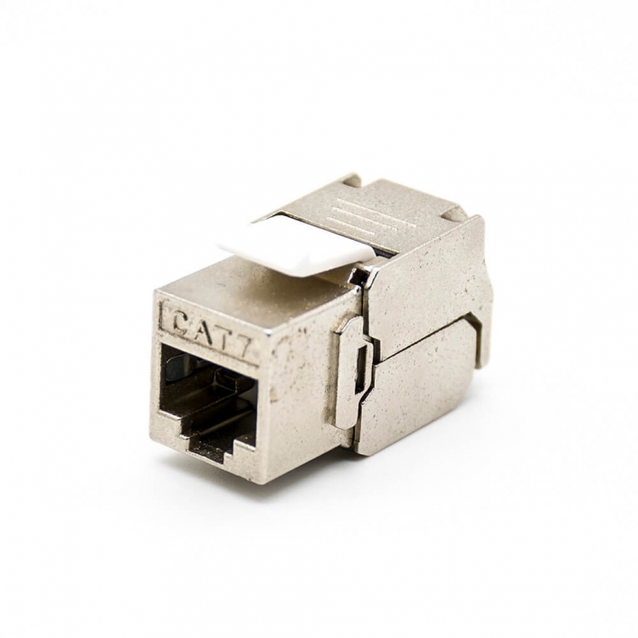 模塊化RJ45插座CAT7直式8芯單端口帶屏蔽免打模塊 模塊化RJ45插座CAT7直式8芯單端口帶屏蔽免打模塊