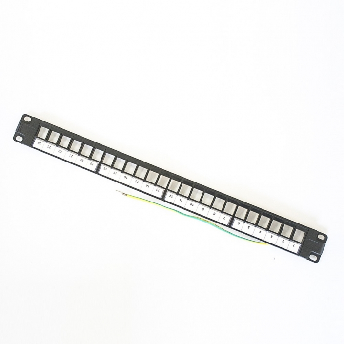RJ45配線架24端口帶RJ45梯形插孔19英寸不帶屏蔽用于CAT6ACAT6CAT5E RJ45配線架24端口帶RJ45梯形插孔19英寸不帶屏蔽用于CAT6ACAT6CAT5E