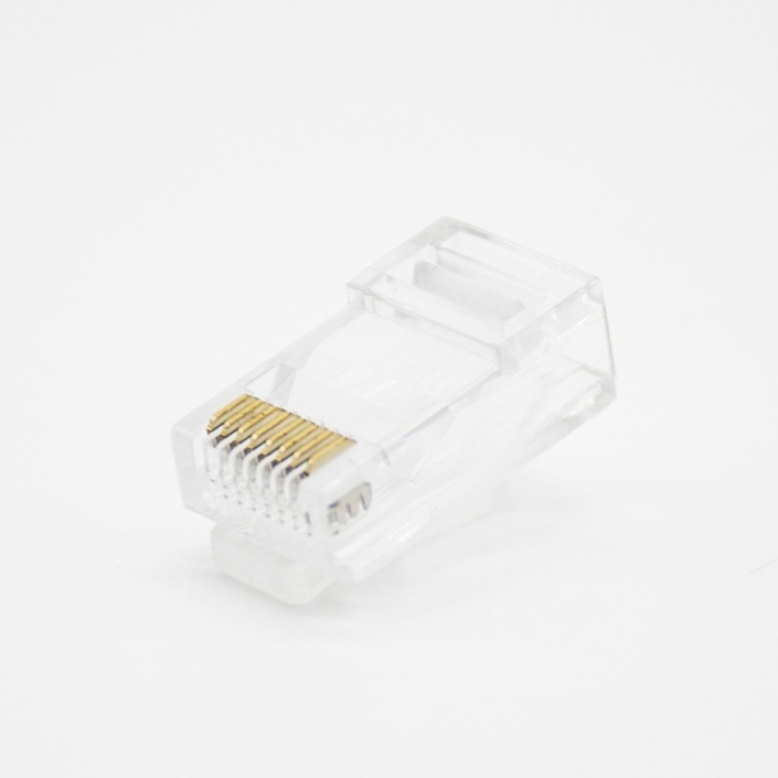 RJ45型網線插頭不帶屏蔽8芯直式用于CAT5Cat5ECat6Cat7Cat8 RJ45型網線插頭不帶屏蔽8芯直式用于CAT5Cat5ECat6Cat7Cat8