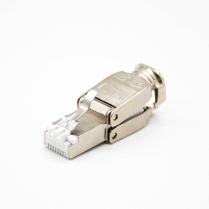 RJ45網絡插頭免工具插孔直式六類屏蔽水晶插頭 RJ45網絡插頭免工具插孔直式六類屏蔽水晶插頭