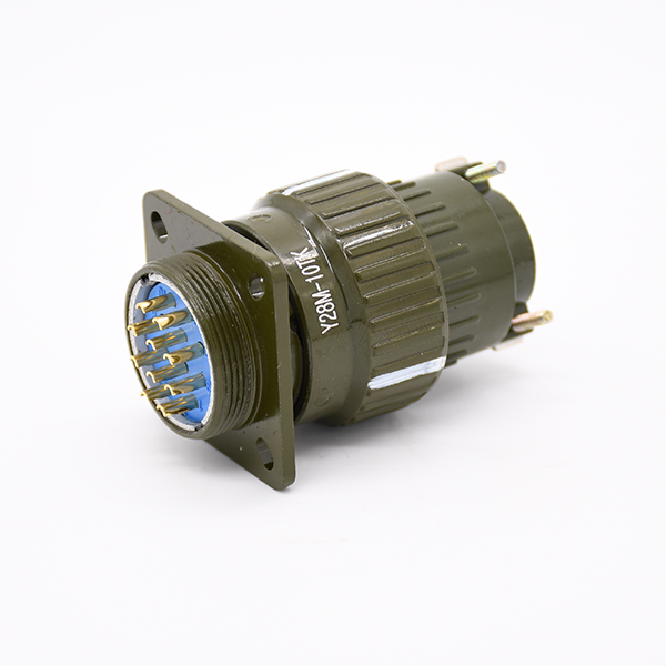 10芯工防連接器Y28M-10ZJ綠色公插座Y28M-10TK母電纜插頭 10芯工防連接器Y28M-10ZJ深綠色公插座Y28M-10TK母電纜插頭