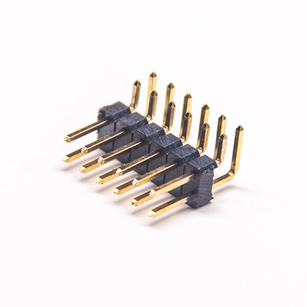彎腳排針雙排間距2.54mm插孔2X6pin鍍金10pcs 彎腳排針雙排間距2.54mm插孔2X6pin鍍金10pcs