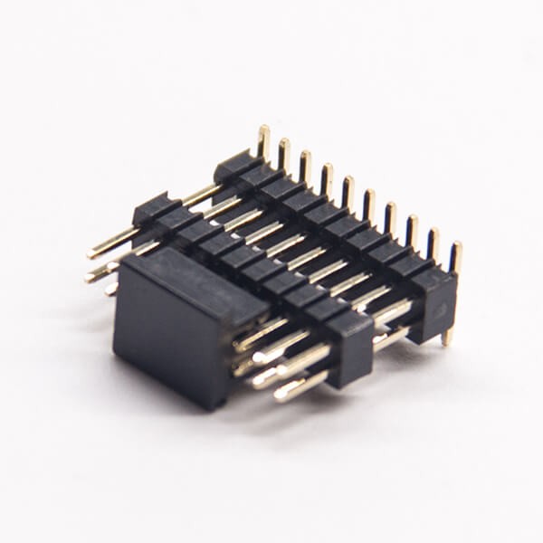 10pcs雙排貼片插針180度雙塑排針1.27間距穿孔式pcb板安裝 10pcs雙排貼片插針180度雙塑排針1.27間距穿孔式pcb板安裝