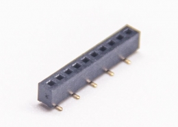 3pcs1.27mm單排排母10PIN錯位貼片連接器