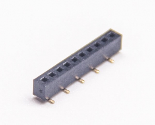 3pcs1.27mm單排排母10PIN錯(cuò)位貼片連接器
