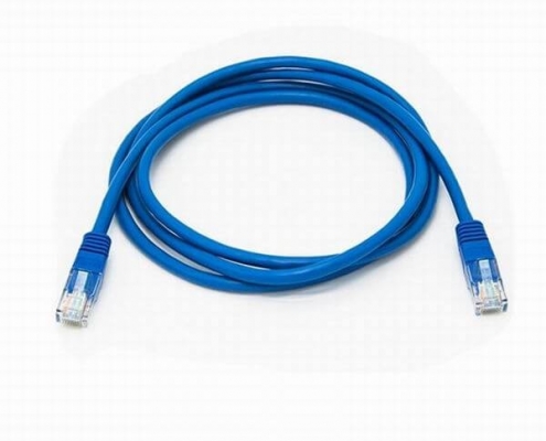 RJ45網線跳線網絡跳線水晶頭全純銅電腦雙絞線纜藍色5米