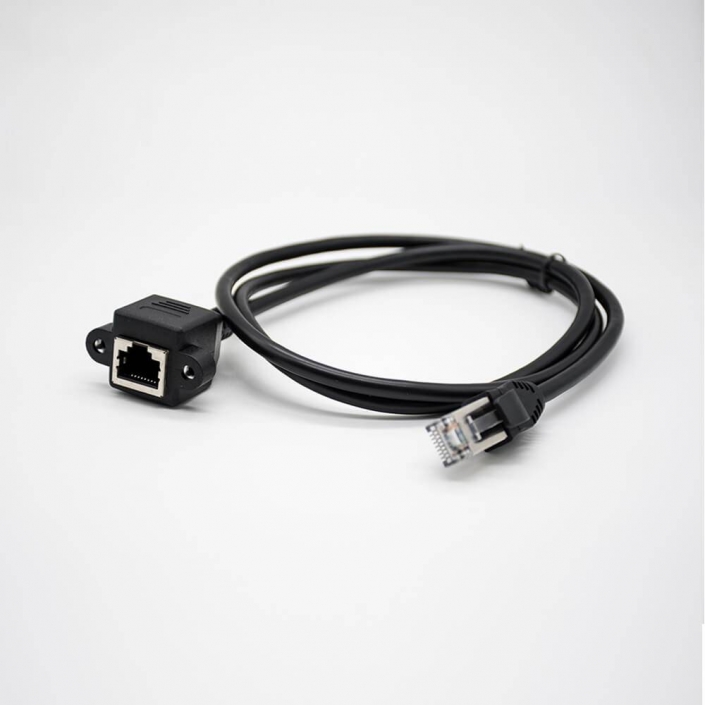 8芯線材RJ45接口黑色直式公轉母網絡線材 8芯線材RJ45接口黑色直式公轉母網絡線材