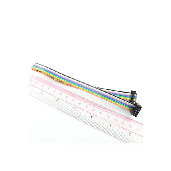 2.54mm間距,排線,,2x4針,8孔,8線,IDC扁平帶狀電纜,長度30CM連接器