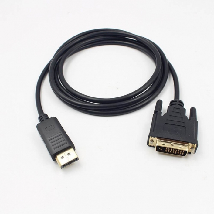 DP高清連接線轉DVI24+1芯1080p螺絲鎖緊連接線0.5米 DP高清連接線轉DVI24+1芯1080p螺絲鎖緊連接線0.5米