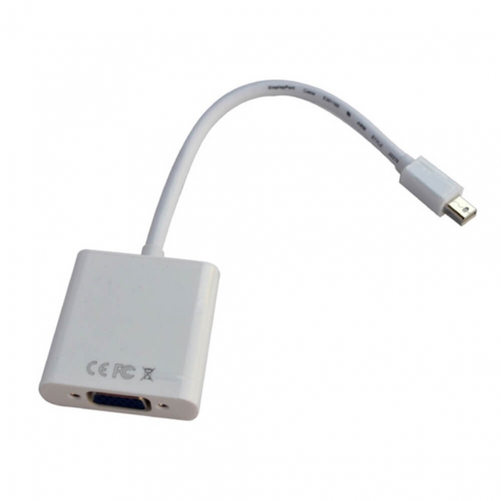 MiniDisplayPort轉VGA直式公轉母0.5米轉接線 MiniDisplayPort轉VGA直式公轉母0.5米轉接線