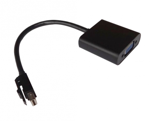 MiniDisplayPortVGA直式公頭轉(zhuǎn)公頭MDP主動(dòng)式帶螺絲0.5米連接線