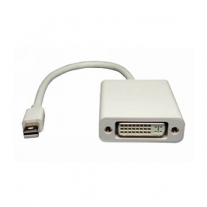 MiniDisplayPort轉DVI線直式公頭MDP轉DVI母頭轉接線0.5米 MiniDisplayPort轉DVI線直式公頭MDP轉DVI母頭轉接線0.5米