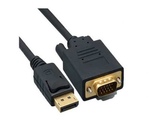 DisplayPort轉(zhuǎn)VGA視頻線DisplayPort公頭至VGA公頭1米長(zhǎng)