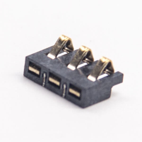 電池座彈片式PH2.0貼板安裝公插頭PCB板3芯鍍金