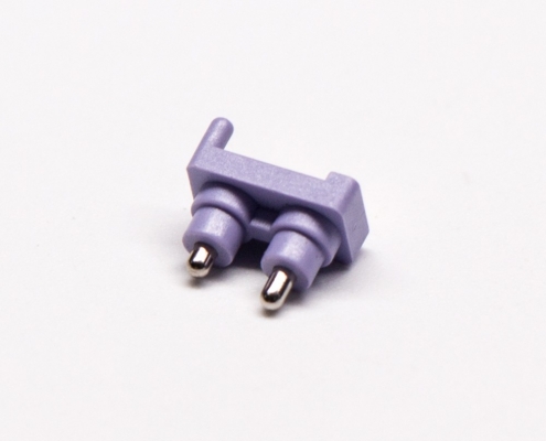 彈簧定位針多Pin側(cè)放式3.5MM間距普通單頭2芯單排PogoPin連接器