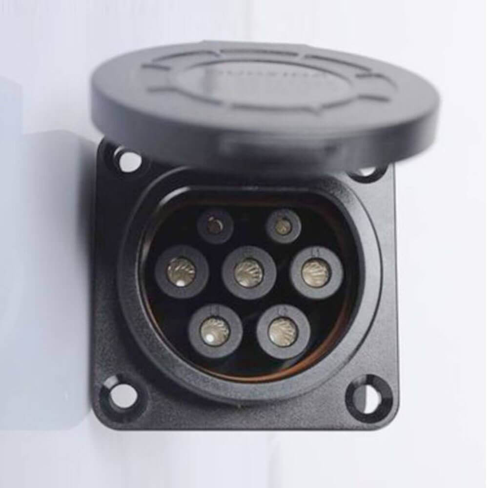 新國標(biāo)交流充電槍16A_32A GB_T20234 7孔樁端充電插座